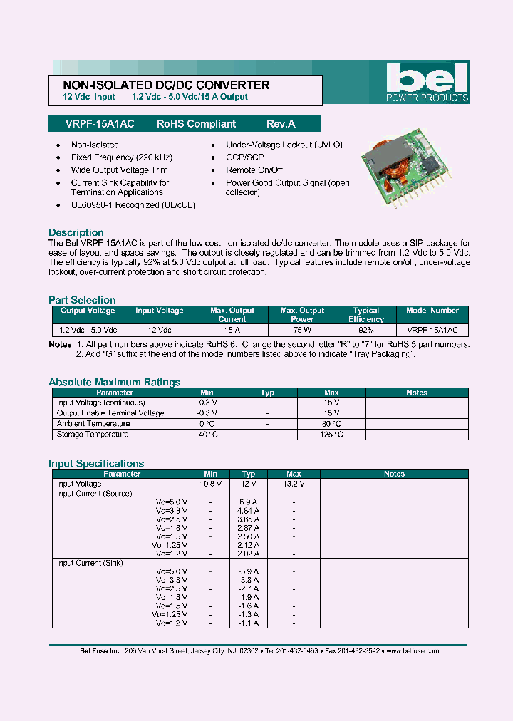 VRPF-15A1AC07_1334975.PDF Datasheet