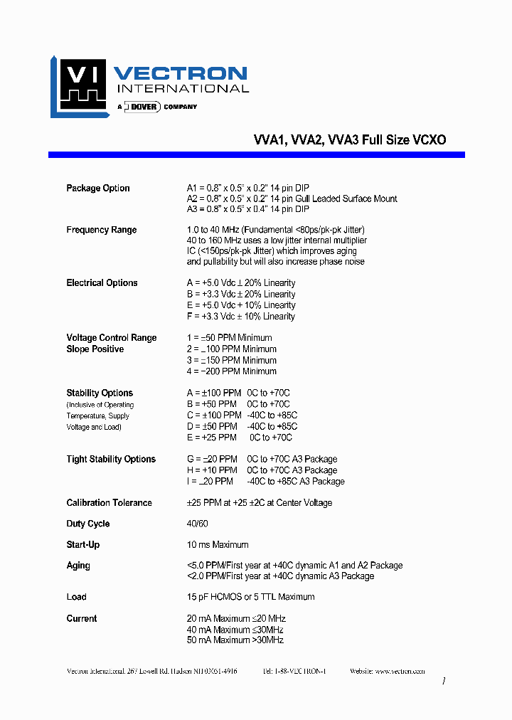 VVA3_1335297.PDF Datasheet