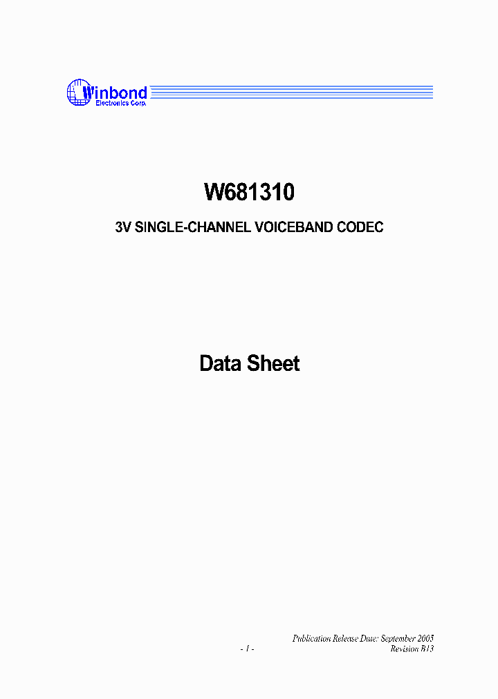 W681310_1097140.PDF Datasheet