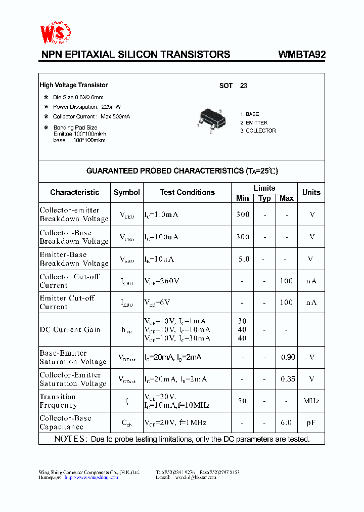 WMBTA92_1336364.PDF Datasheet