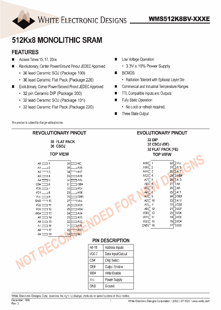 WMS512K8BV-20CIE_1086602.PDF Datasheet