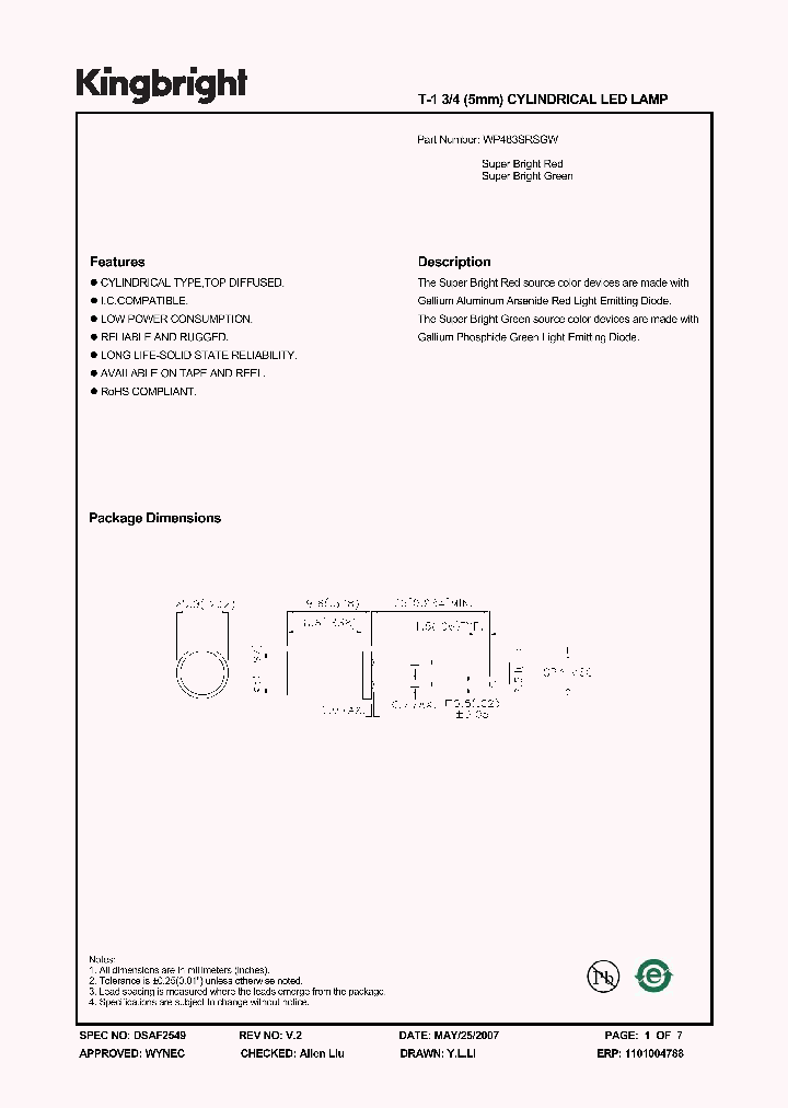 WP483SRSGW_1336569.PDF Datasheet