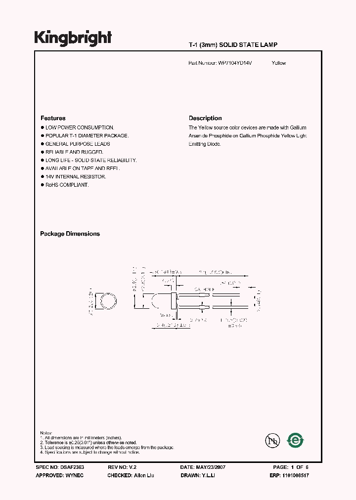 WP7104YD14V_1336639.PDF Datasheet