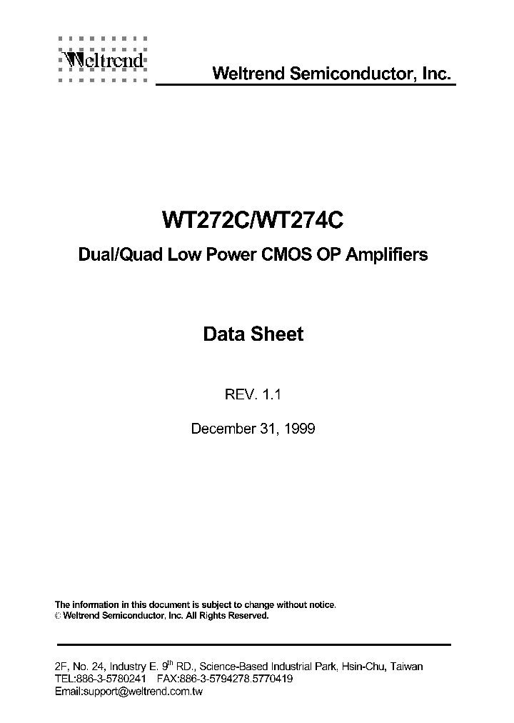 WT274C_1094666.PDF Datasheet
