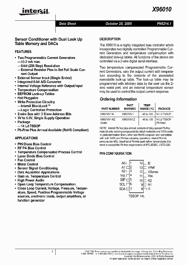 X96010V14IZ_1337459.PDF Datasheet