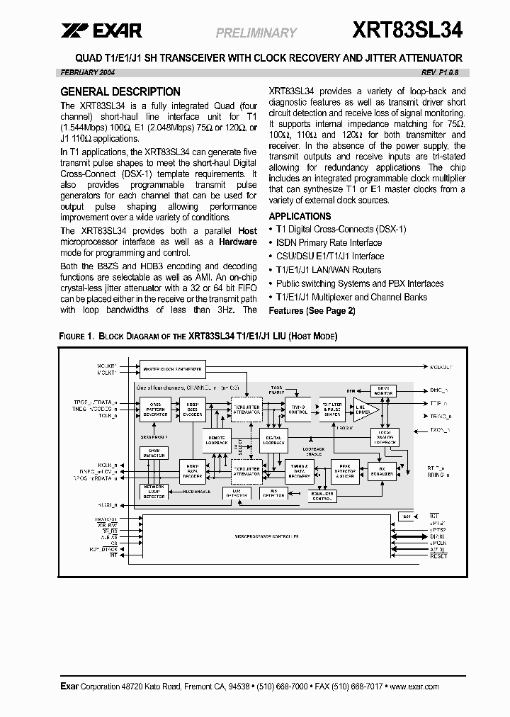 XRT83SL34IV_1338421.PDF Datasheet