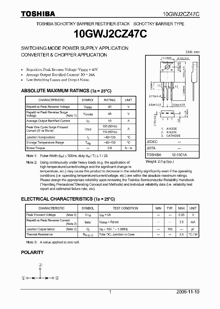 10GWJ2CZ47C06_4125353.PDF Datasheet