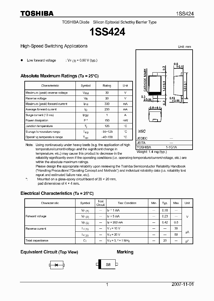 1SS424_4112667.PDF Datasheet