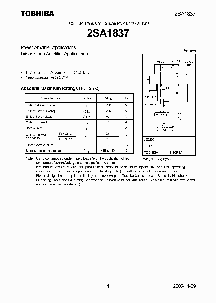 2SA183707_4124648.PDF Datasheet