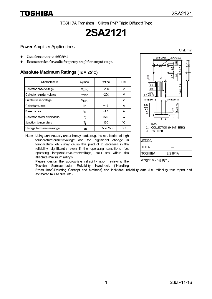 2SA2121_4106828.PDF Datasheet