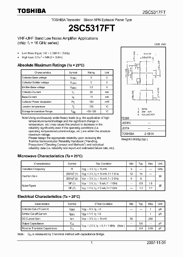 2SC5317FT07_4126100.PDF Datasheet