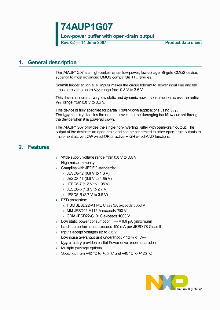 74AUP1G07GF_4130965.PDF Datasheet