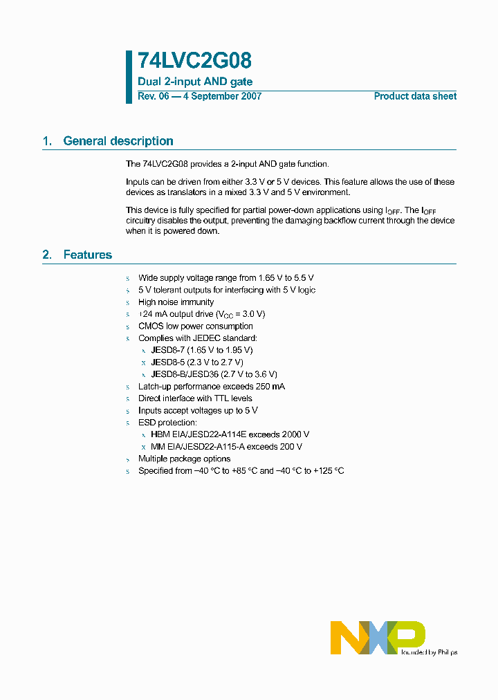 74LVC2G08GM_4127998.PDF Datasheet