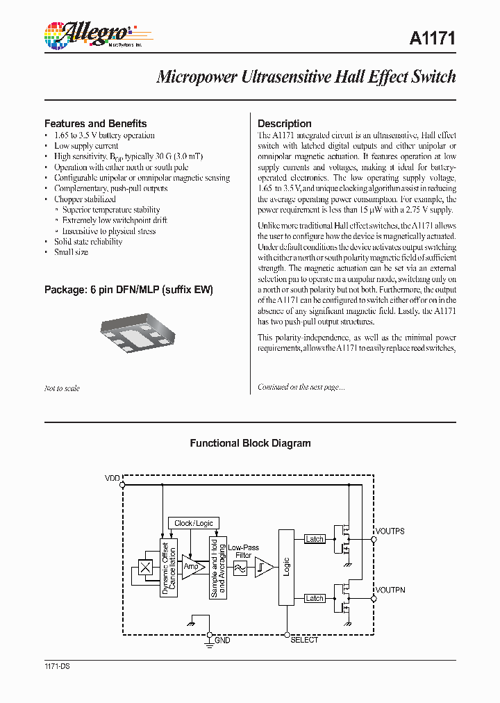 A1171EEWLT-P_4131515.PDF Datasheet