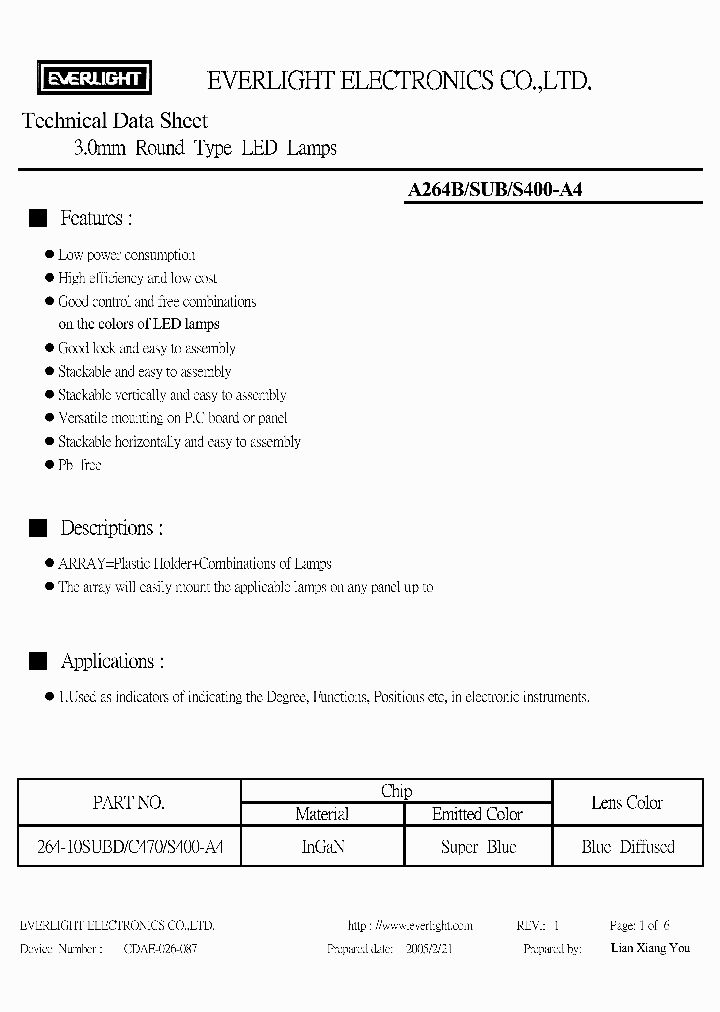 A264B-SUB-S400-A4_4161762.PDF Datasheet