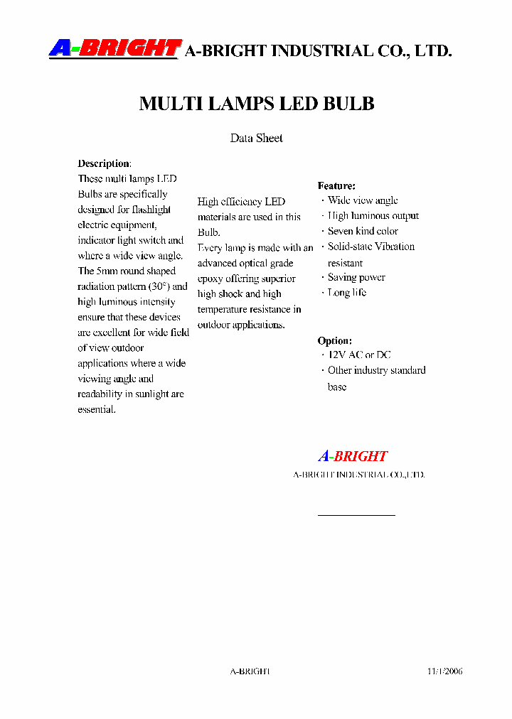 AB-125G3A-12V-MR16_4135750.PDF Datasheet