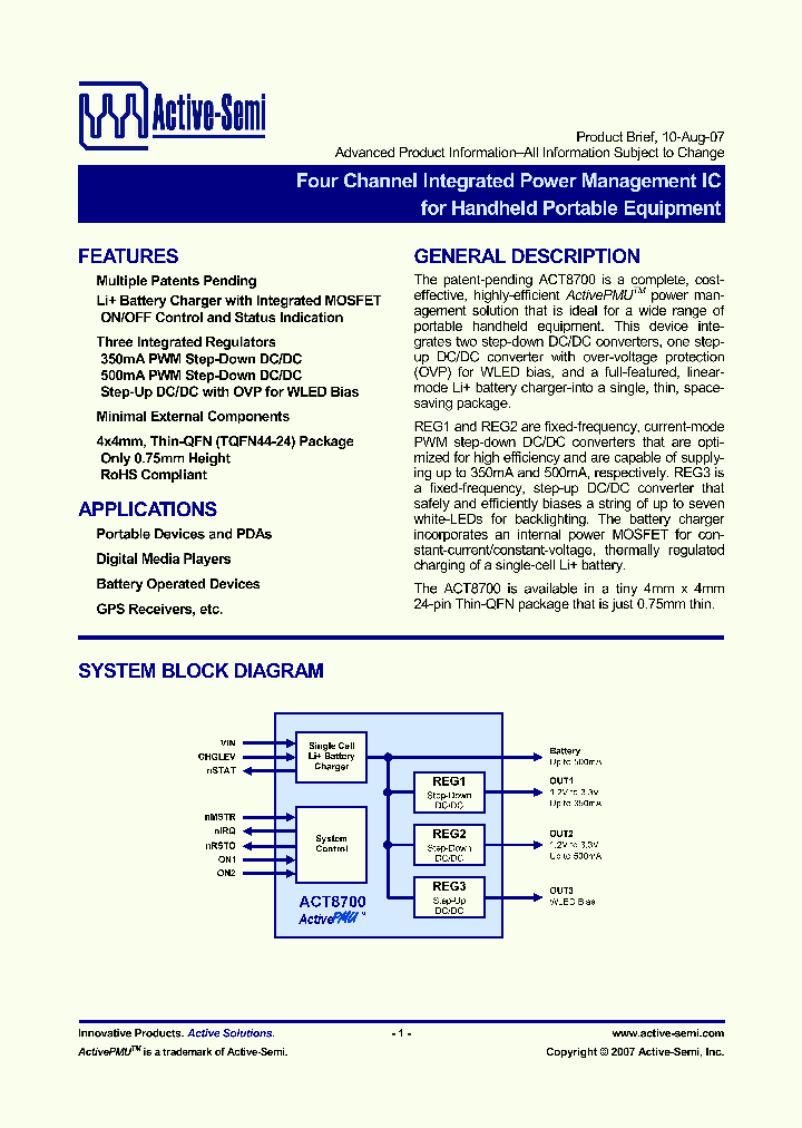 ACT8700_4142795.PDF Datasheet