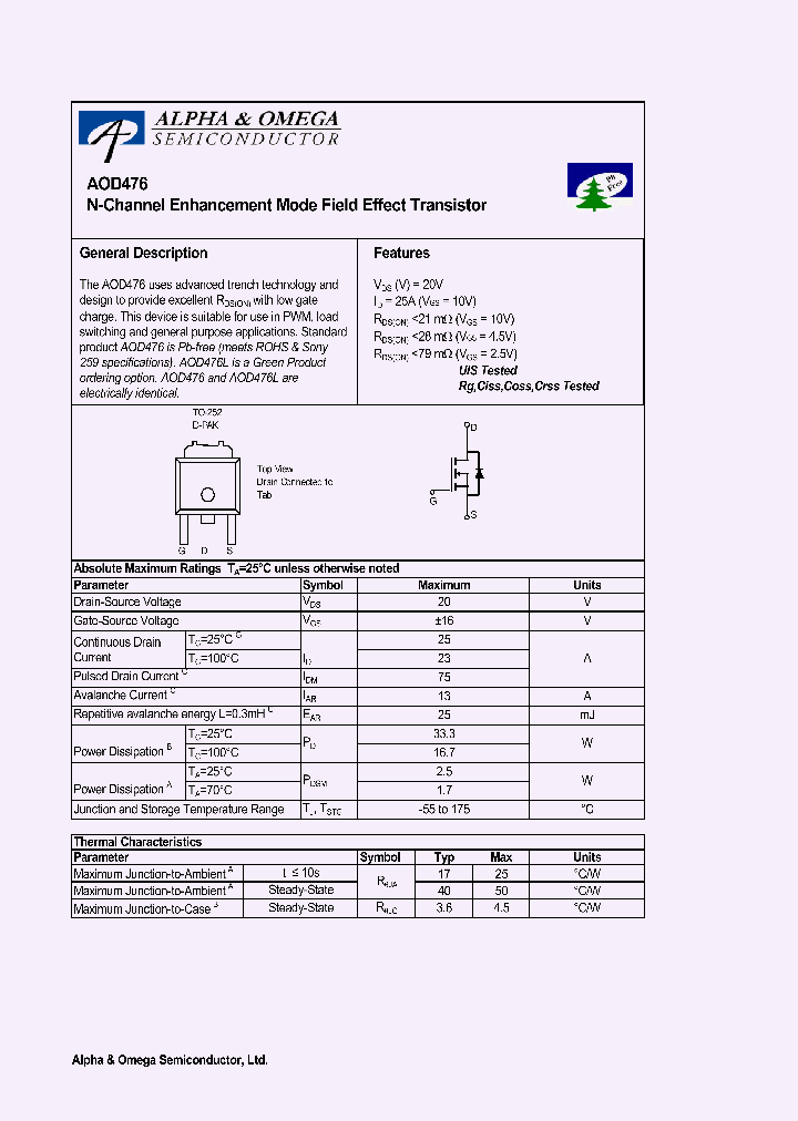 AOD476_4123234.PDF Datasheet
