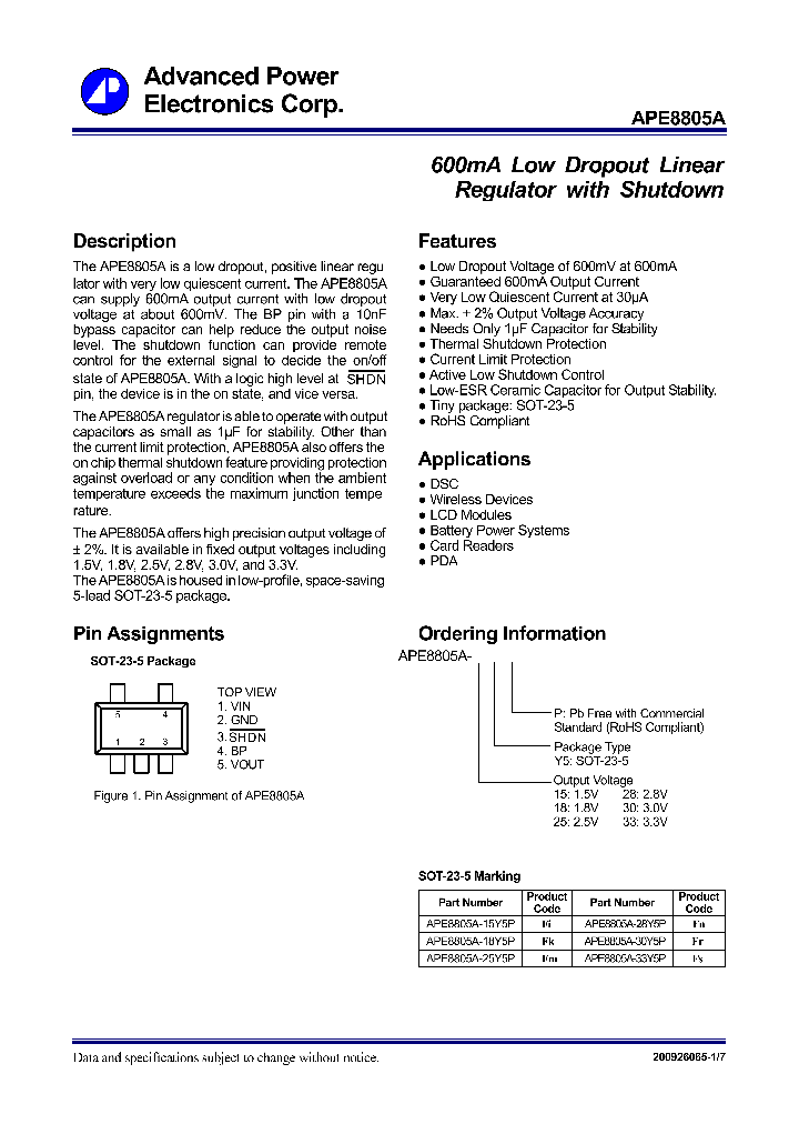 APE8805A-15Y5P_4119847.PDF Datasheet
