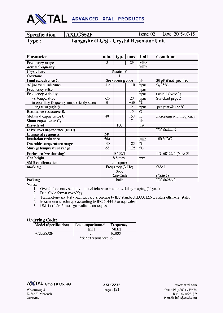 AXLGS52F_4149685.PDF Datasheet