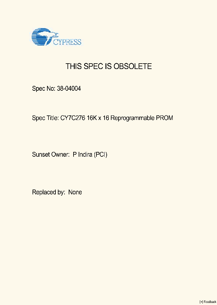 CY7C276_4109263.PDF Datasheet