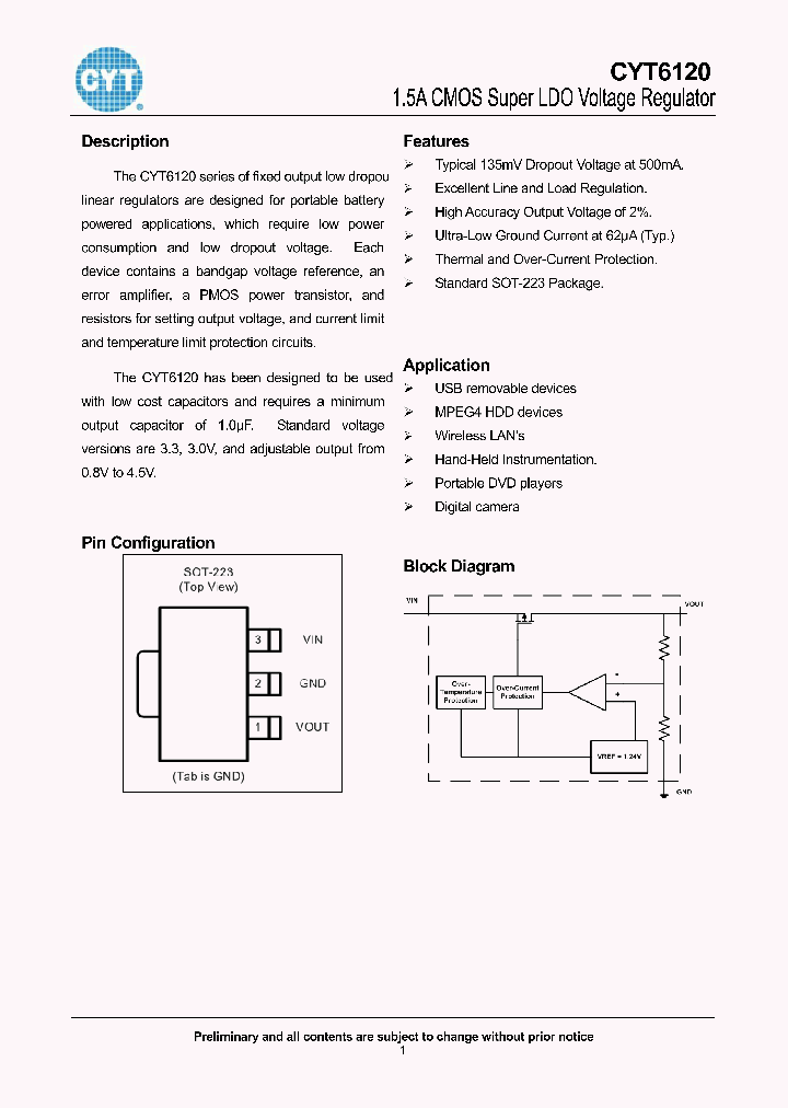 CYT6120_4145983.PDF Datasheet