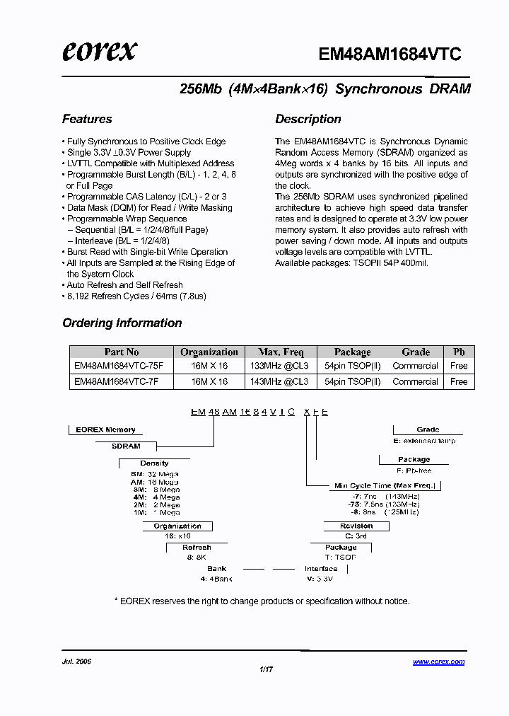 EM48BM1684VTC-75FE_4130657.PDF Datasheet