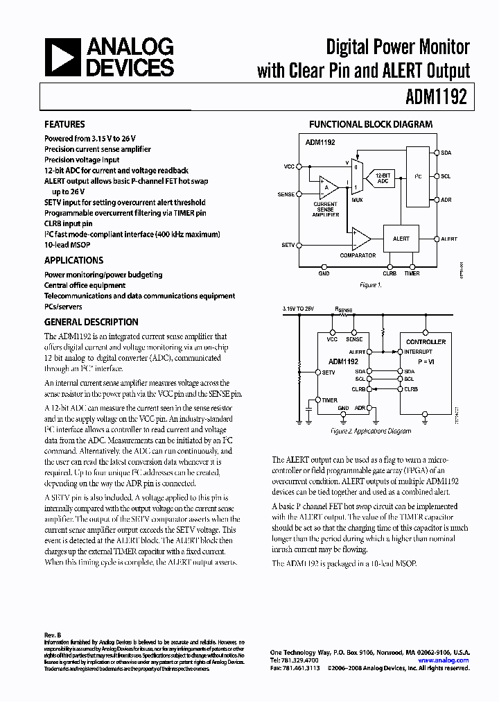 EVAL-ADM1192EBZ_4139915.PDF Datasheet