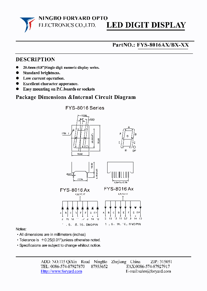 FYS-8016BX-0_4139390.PDF Datasheet