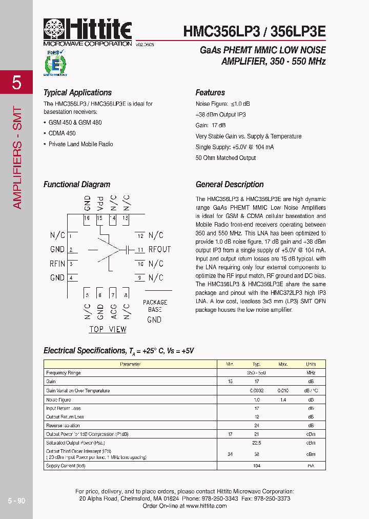 HMC356LP306_4138538.PDF Datasheet