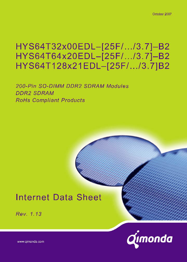 HYS64T32X00EDL1_4122337.PDF Datasheet