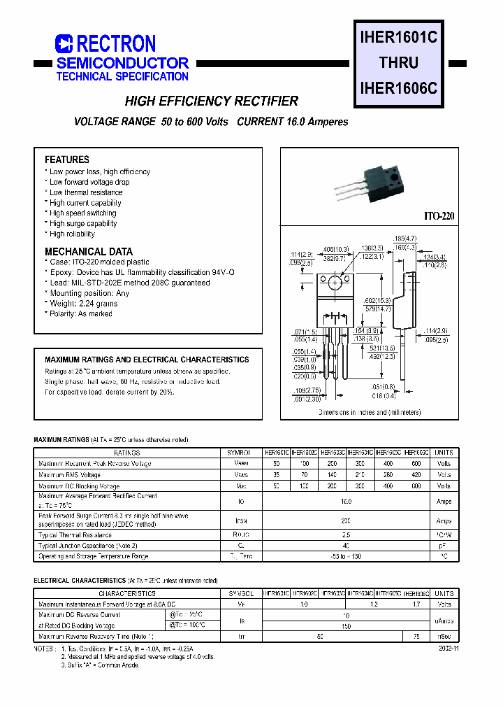 IHER1601C_4165081.PDF Datasheet