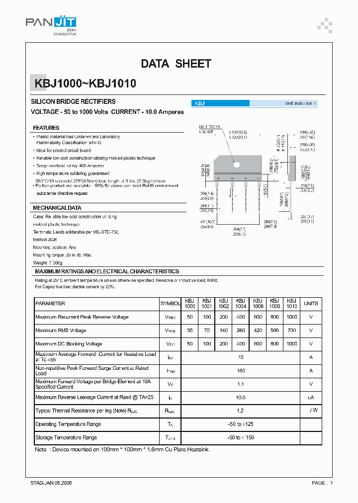 KBJ1000_4102252.PDF Datasheet