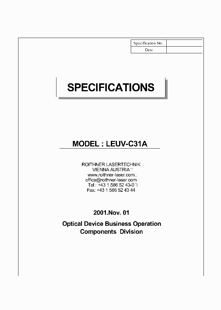 LEUV-C31A_4148437.PDF Datasheet