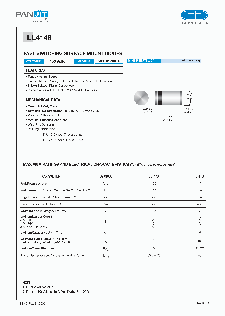 LL4148_4106493.PDF Datasheet