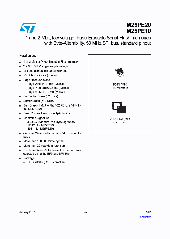 M25PE2007_4118001.PDF Datasheet
