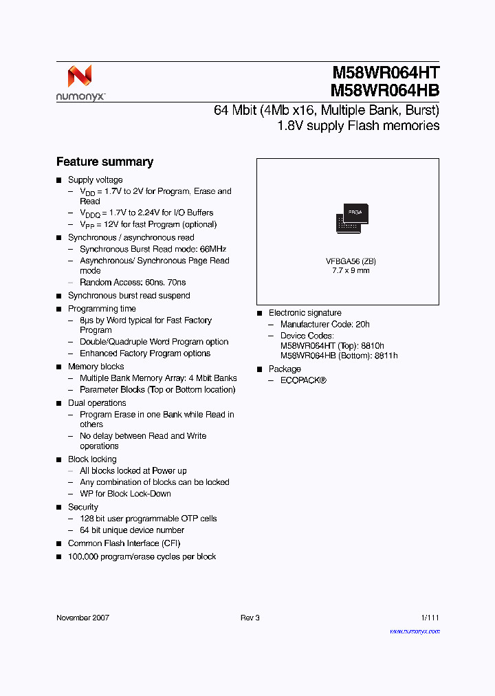 M58WR064HT70ZB6E_4158082.PDF Datasheet