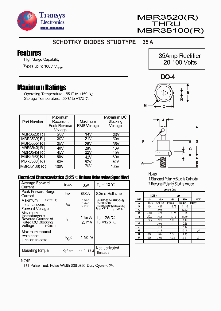 MBR3545_4106826.PDF Datasheet