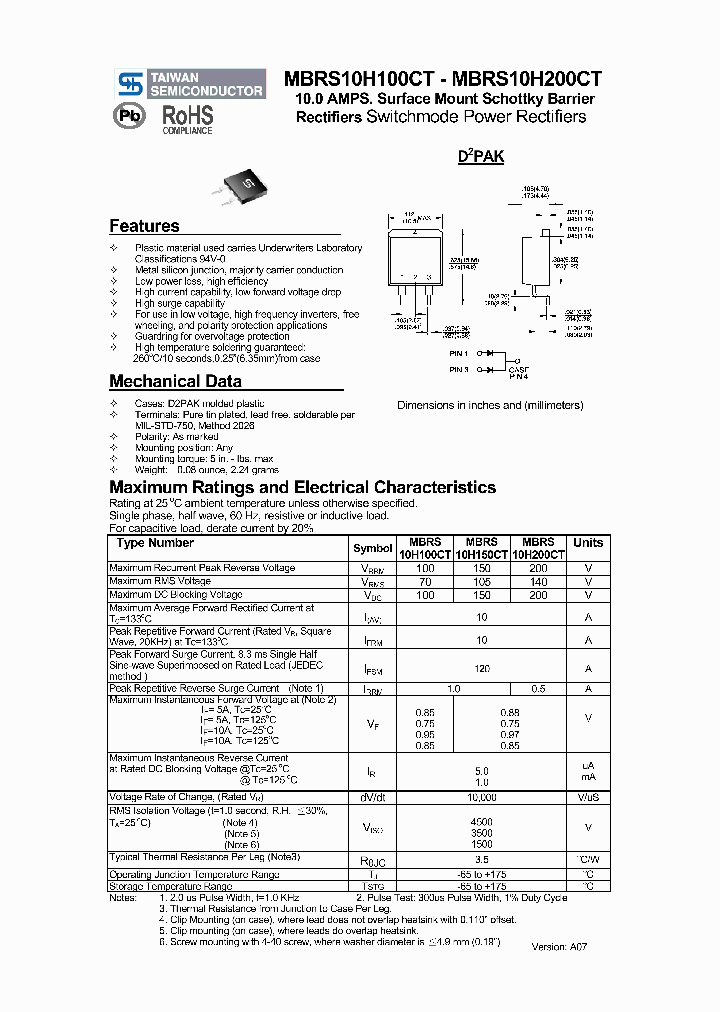 MBRS10H100CT_4100175.PDF Datasheet