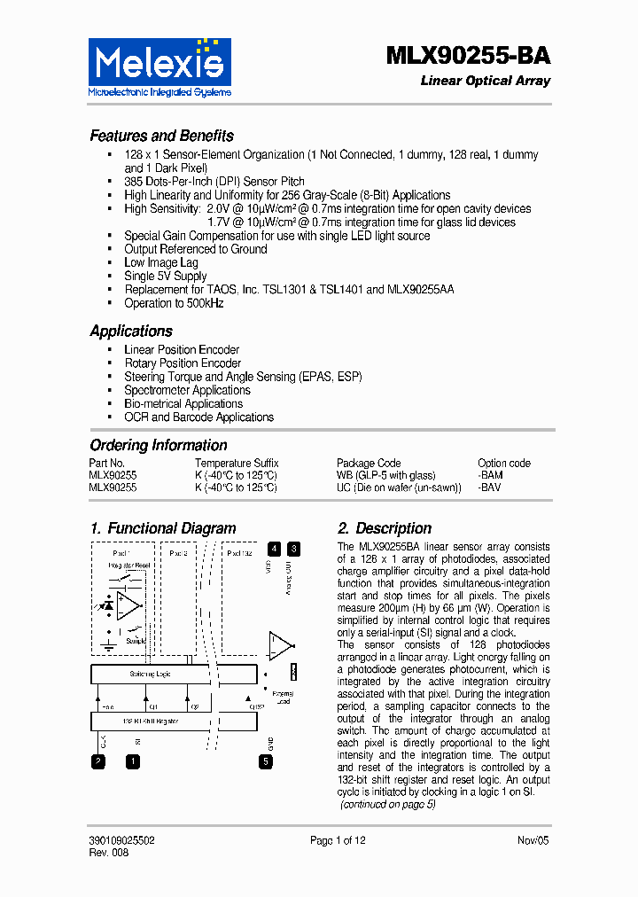 MLX90255-BA_4140480.PDF Datasheet