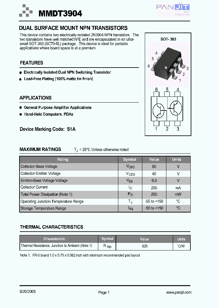 MMDT3904TR13_4120320.PDF Datasheet