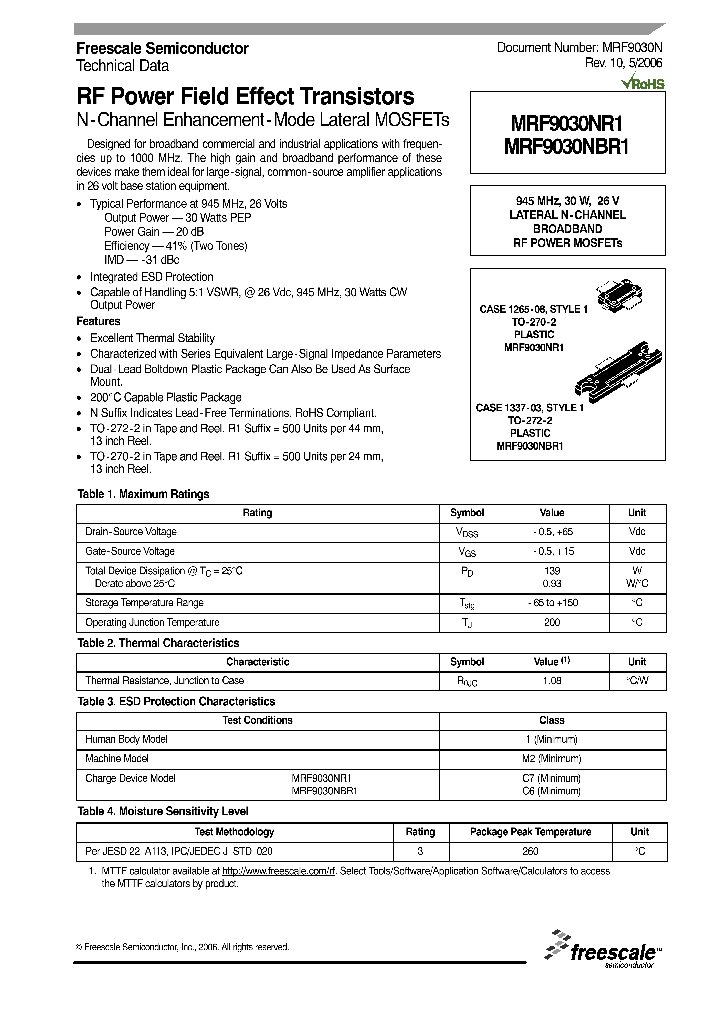 MRF9030NBR1_4164707.PDF Datasheet
