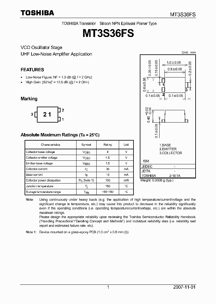 MT3S36FS_4125501.PDF Datasheet