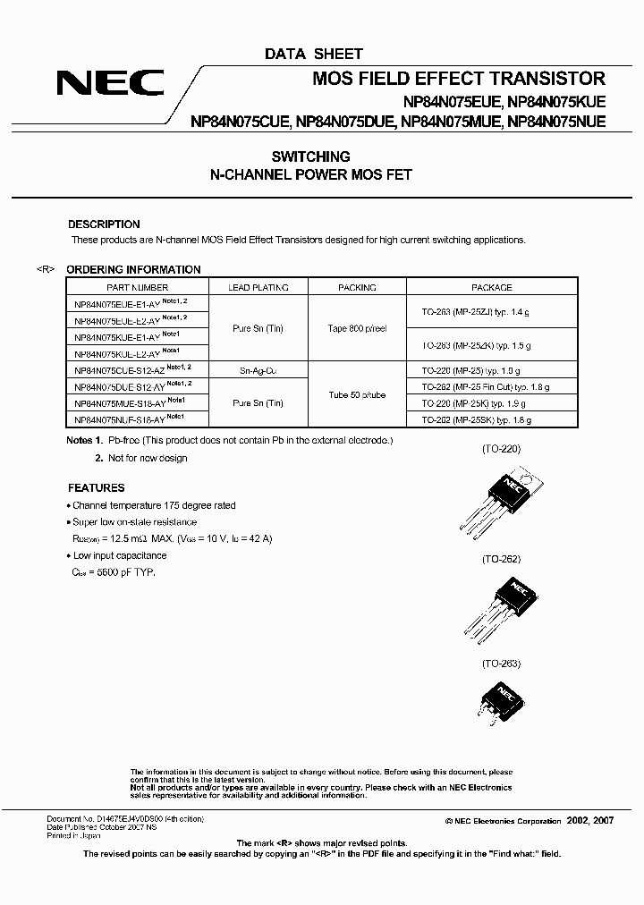 NP84N075KUE_4131973.PDF Datasheet