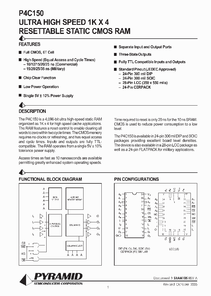 P4C150-12CMB_4153327.PDF Datasheet