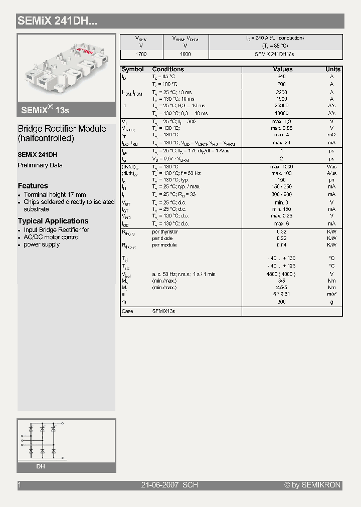 SEMIX241DH_4131308.PDF Datasheet