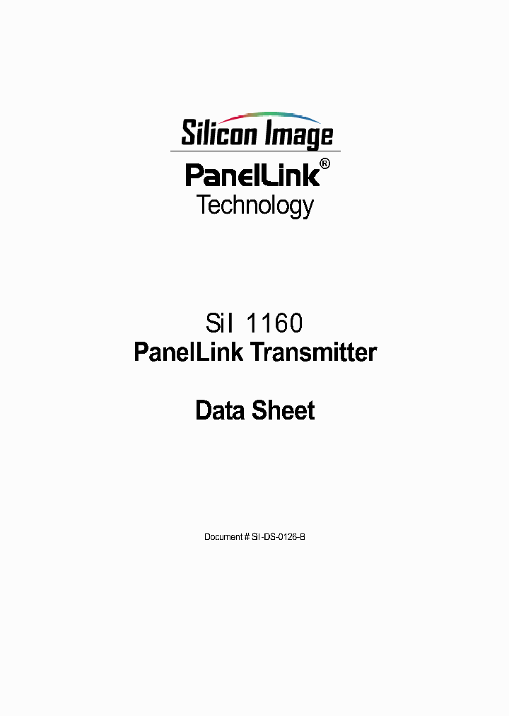 SII1160_4116913.PDF Datasheet