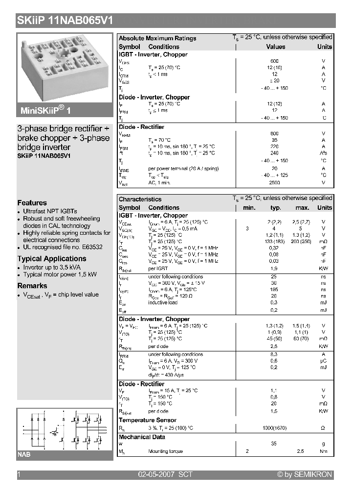 SKIIP11NAB065V1_4110939.PDF Datasheet