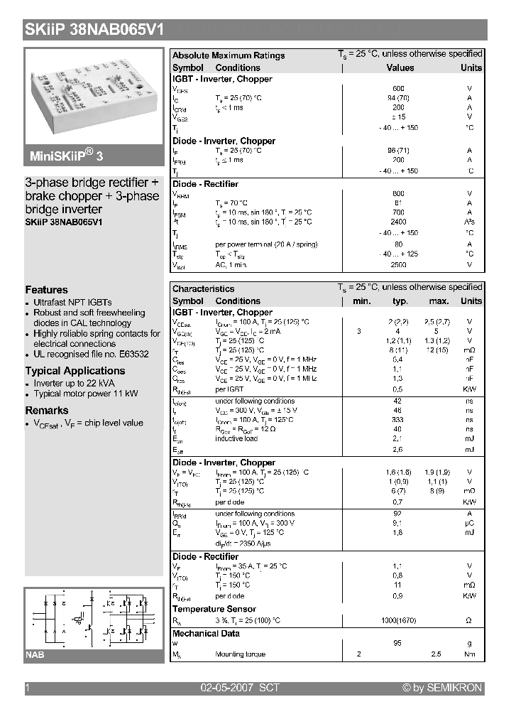 SKIIP38NAB065V1_4123028.PDF Datasheet