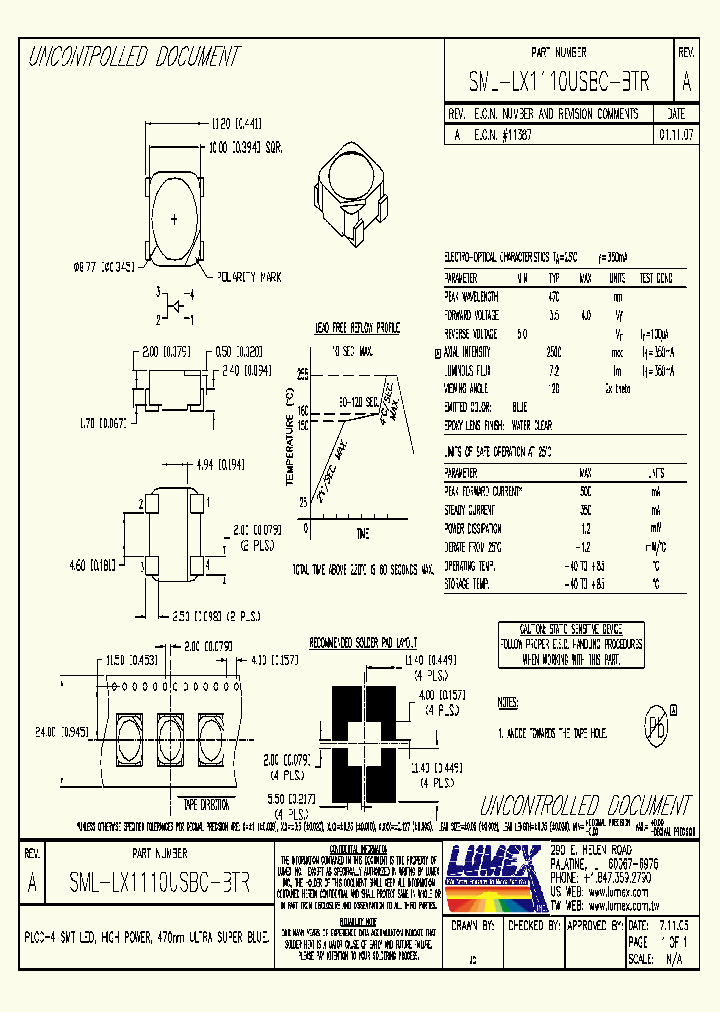 SML-LX1110USBC-BTR_4130055.PDF Datasheet
